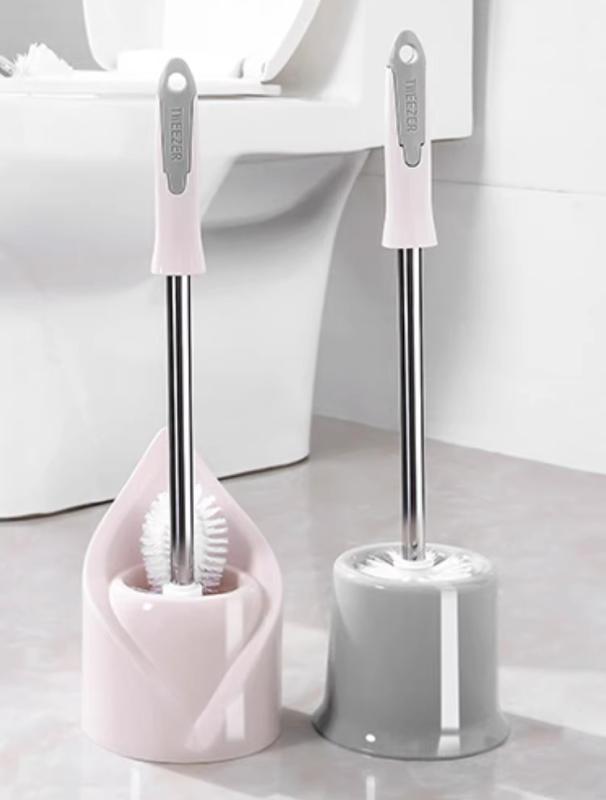 トイレブラシ おしゃれ 掃除 クリーナー 収納ケース 一体型 ロングハンドル 便器 フチ裏 清掃 省スペー..