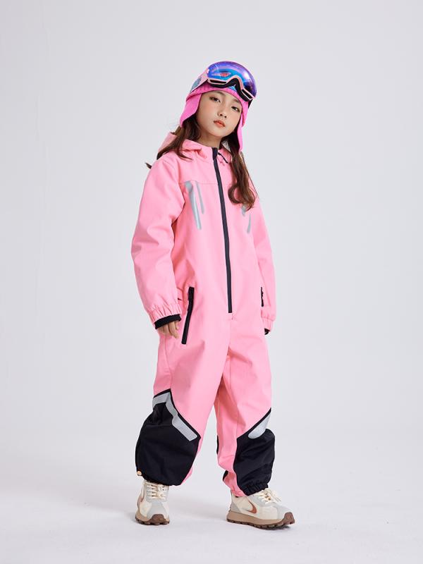 スキーウェア キッズ スノボ 防風 防寒 アウター 冬 アウトドア 男の子 女の子 プロ ジャンプスーツ 子..