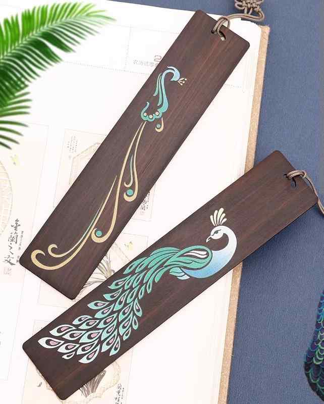 プチギフト 文房具 ブックマーク マーカー 栞 黒檀 マホガニー サンダルウッド セット おしゃれ 本 読..