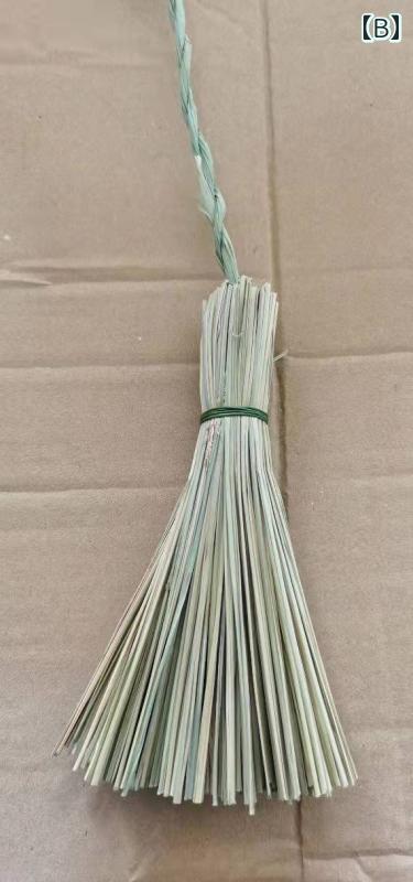 しめ縄飾り 材料 縦型 10cm ほうき型 ハンドメイド 正月 和風 壁掛け アレンジメント シンプル ナチュラル 神具 オーナメント