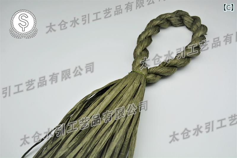 しめ縄飾り 材料 リース 紙製 耐水 ロープ 縦型 正月 ハンドメイド 壁掛け アレンジメント 玄関 モダン おしゃれ 無地 グレー 紫 オレンジ