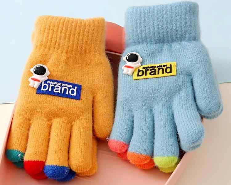 子供 手袋 5 本 指 キッズ 男の子 冬 厚手 裏起毛 もこもこ ふわふわ 防寒 防風 保温 暖かい 柔らかい ..