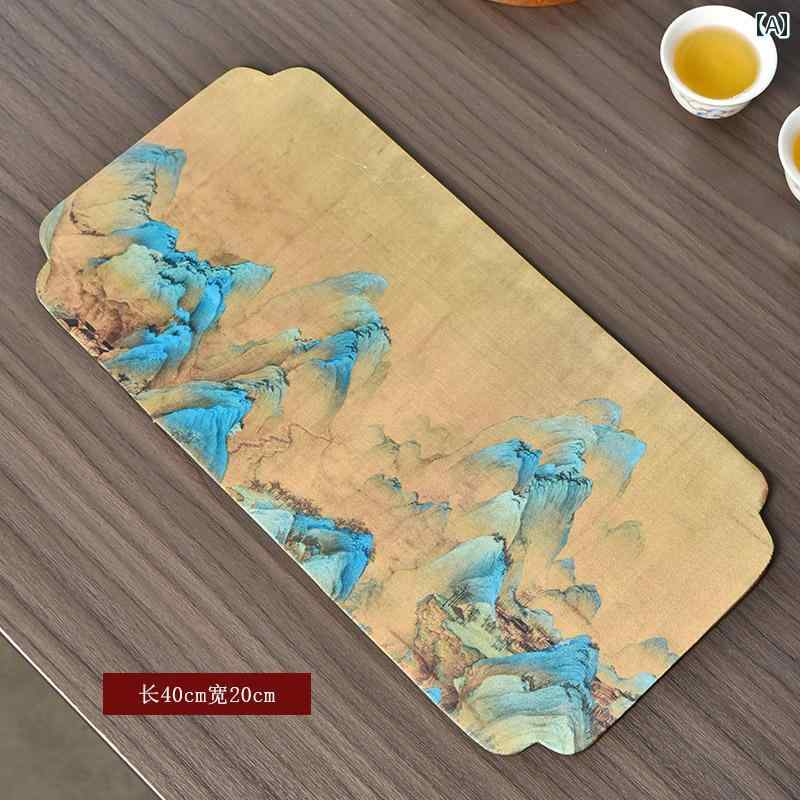 ランチョンマット おしゃれ チャイナ風 レトロ 刺繍 綿 リネン ティーマット タオル 鳥 花 来客 普段使い ホームパーティー お茶会 ダイニング テーブル 黄 紺 グレー