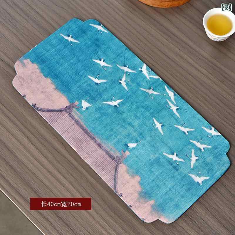 ランチョンマット おしゃれ チャイナ風 レトロ 刺繍 綿 リネン ティーマット タオル 鳥 花 来客 普段使い ホームパーティー お茶会 ダイニング テーブル 黄 紺 グレー