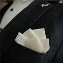 ポケットチーフ メンズ 結婚式 ストレート フォーマル ビジネス チェイスト スカーフ 韓国 スクエア ホワイト アイボリー グレー アクセサリー 小物 おしゃ...