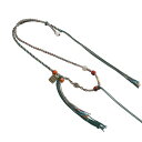 ネックレス レディース シンプル チベット 手織り ロープ ペンダント ストラップ エスニック 仏陀 カード グリーン アクセサリー おしゃれ