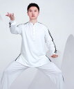 太極拳 服 レディース メンズ 夏 上下セット 練習 パフォーマンス カンフー 武術 通気性 吸汗 柔らかい 速乾 ポケット付 おしゃれ 大きいサイズ ライン ...