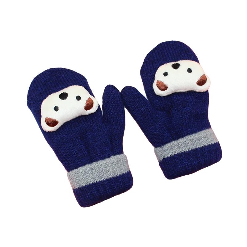 Casual - 手袋 ミトン 子供 指なし 可愛い キッズ 女の子 ベビー 雪遊び グッズ 韓国 ファッション 厚手 男の子 ひも付き 首にかけられる 冬 防寒 裏ボア くま うさぎ アヒル 白 ピンク 青