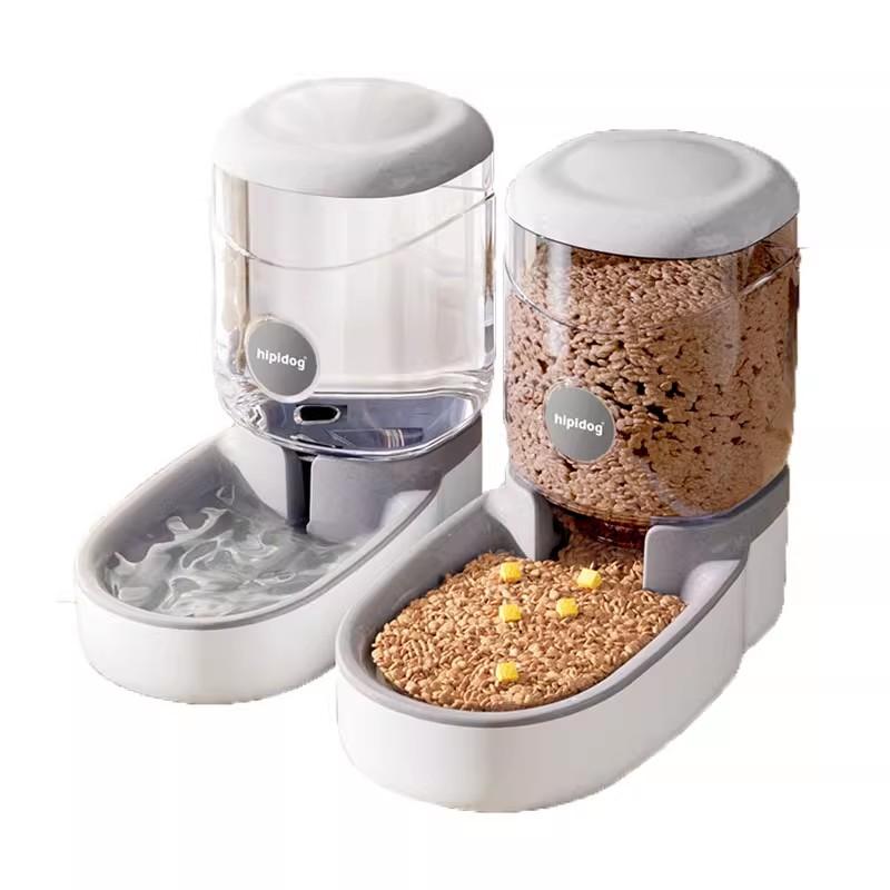 ペットフード ディスペンサー 犬 ネコ 給水 給餌器 電源不要 洗浄可能 防滑 大容量 留守番 多頭飼い ス..