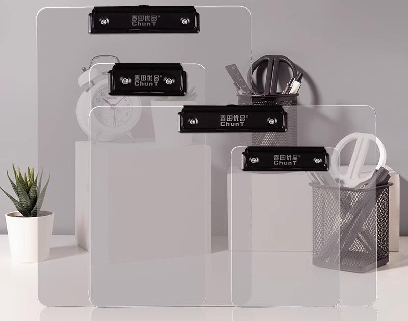 バインダー A4 A3 B5 かわいい クリップボード 文房具 横 縦型 無地 透明 マット アクリル 吊り下げ 壁掛け フック メモ ライティング 紙 挟む 収納 オフィス 事務 会議 仕事 シンプル