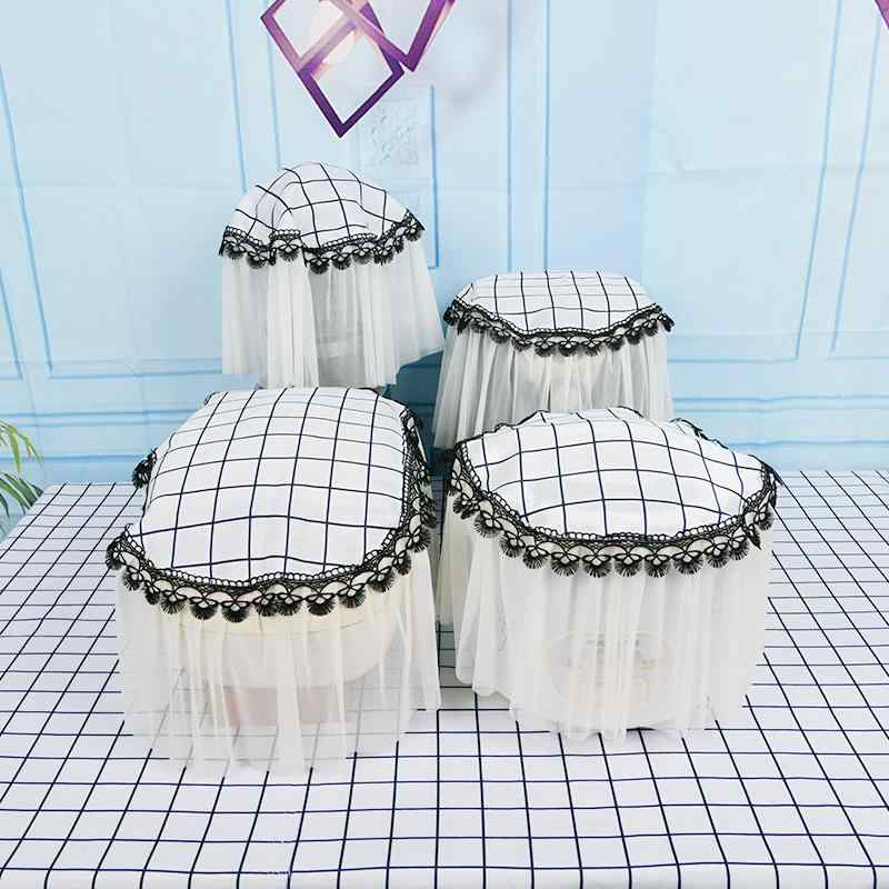 炊飯器カバー 布 多用途 四角 丸型 レース 緑 青 オシャレ 欧風 ヨーロピアン ほこり防止 ダストカバー..