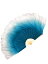 扇子 踊り用 クラシック エスニック 両面 拡張 インク ブルー グラデーションカラー チャイナ風 ステージ パフォーマンス ショー スカーフ