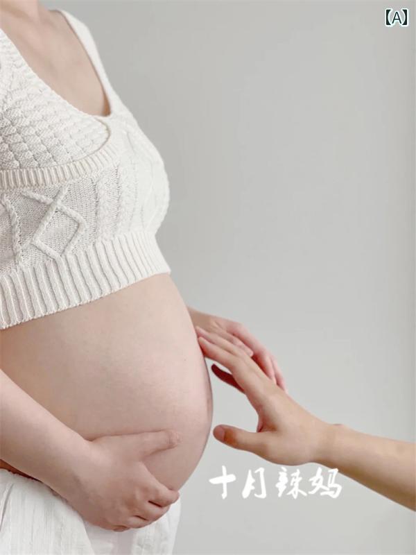 マタニティ フォト ドレス 妊婦 服 写真 撮影 お腹 ママ 美しい 新鮮 アート 衣装 綺麗 おし