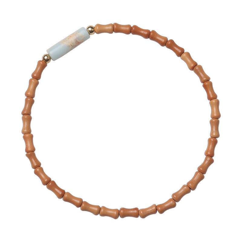 ブレスレット レディース おしゃれ メンズ アクセサリー 腕輪 エスニック 木製 ウッド 細い 軽量 カッ..