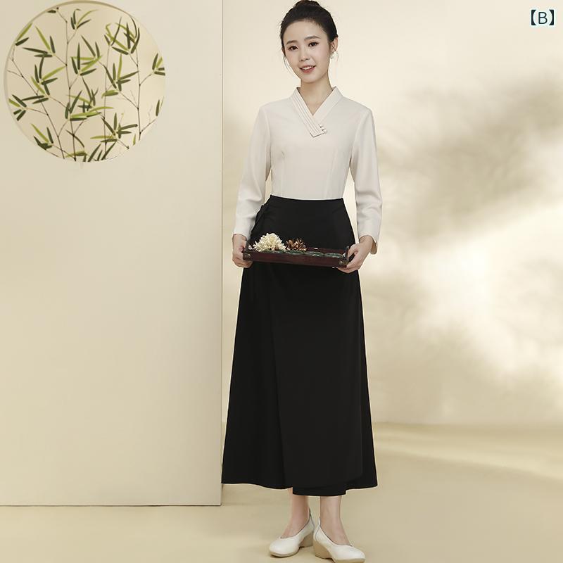 エステ ユニフォーム 上下 フレアパンツ 秋冬 美容院 作業服 女性 豪華 レストラン ウェイター マッサージ ヘルスセンター 技術者 クリニック 9分丈 ポリエステル ピンク