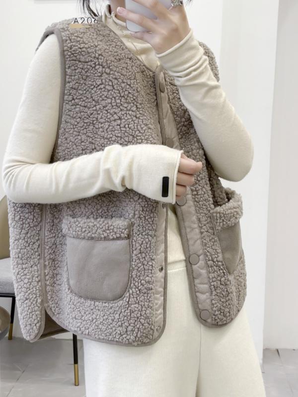 ボアベスト レディース おしゃれ ウール ぬいぐるみ ワンピース ノースリーブ 秋冬 ファー 一体型 ラウ..