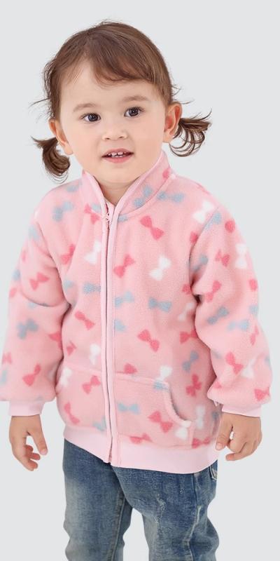 フリース 女の子 子供 ジャケット 春秋冬 お出かけ 服 男の子 トップス 羽織 ジップアップ ガールズ 幼児 ボーイズ キッズ 防寒 厚手 暖かい あったか 恐竜 リボン 星 ケーキ ポケット スタンドカラー生地: フリース適用性別：ユニセックス衣服の前立て: ジッパー適用季節：秋と冬厚さ: プラスベルベット素材構成: ポリエステル繊維100