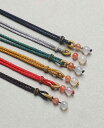 ネックレス ひも 組紐 手織り ペンダント メンズ レディース おしゃれ 上品 DIY 伝統的 職人 花 ビーズ 調整可能 茶色 青 グレー
