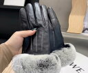 手袋 レディース 革 かわいい 防寒 暖かい 秋冬 女性用 シープスキン ウサギ スマホ対応 サイクリング 運転 フリーサイズ 黒 柄