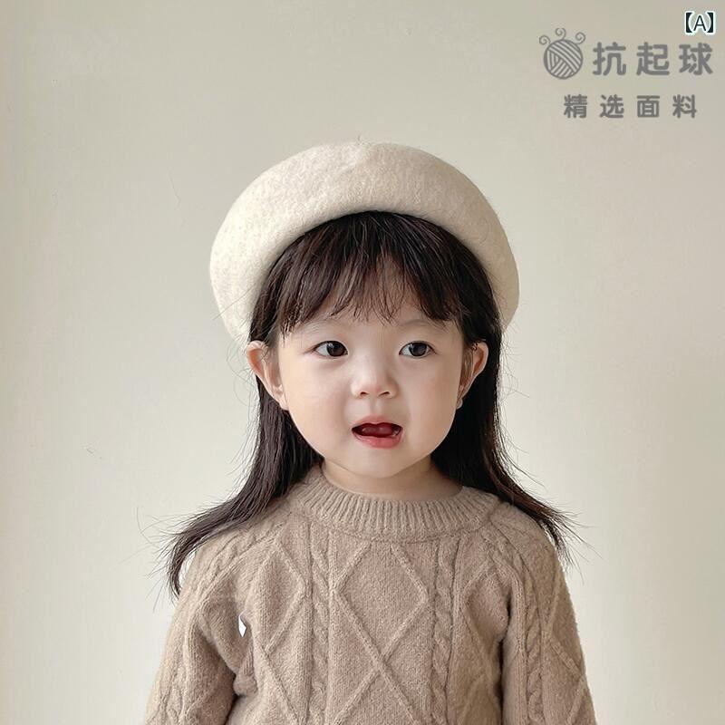 ベレー帽 キッズ 子供 帽子 女の子 無地 春秋冬 男の子 ガールズ ボーイズ 赤 黄 オレンジ 防寒 暖かい あったか ショッピング お出かけ シンプル かわいい レディース メンズ 女性 男性 大人 2