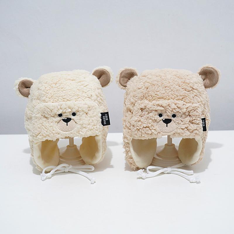 キッズ フードウォーマー ベビー 女の子 男の子 かわいい 秋冬 帽子 暖かい 防寒 防風 保温 フランネル..