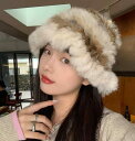 帽子 レディース 冬 韓国 秋 ウサギ 暖かい 防寒 ニット帽 フィッシャーマンハット かわいい もこもこ 普段使い お出かけ アイボリー 青 カーキ