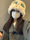 帽子 レディース 冬 ウサギ 秋 小顔効果 厚手 暖かい かわいい ニット帽 ウール もこもこ アイボリー 白 カーキ 普段使い お出かけ