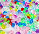 アクリル 宝石 すくい キラキラ クリア 透明 キッズ 子供 おもちゃ クラッシュアイス キューブ 100個 大容量 景品 お祭り 縁日 イベント ハンドメイド 青 ピンク 紫材質：人工水晶
