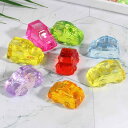おもちゃ 子供 アクリル 透明 色あせにくい ゲーム アクセサリー オーナメント インテリア かわいい カラフル 自動車 6個セット プレゼント 男の子 女の子...
