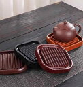 急須 置き 台 敷き レトロ おしゃれ 茶托 茶道 お茶 ベークライト 鍋パッド ティートレイ 断熱 黒檀 コースター 四角 ラウンド 来客 受け皿 シンプル ...