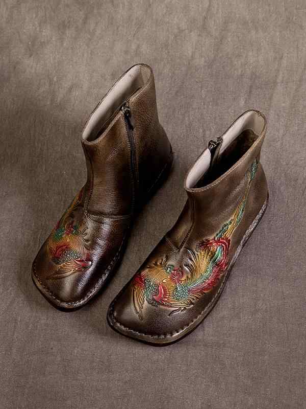 ショートブーツ レディース 歩きやすい 秋冬 レトロ やわらかい ベルベット エスニック 履きやすい カ..