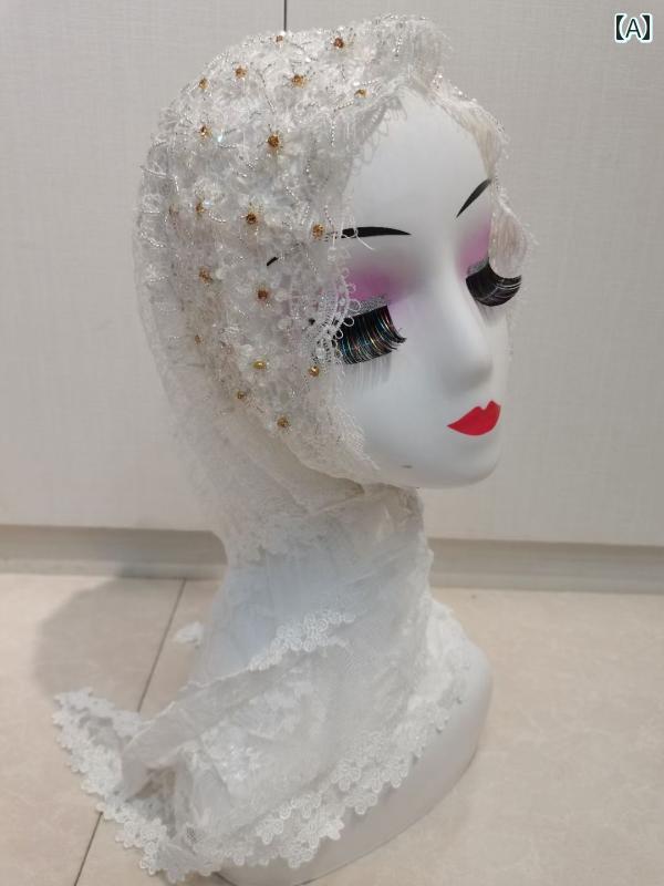 ヒジャブ レディース ムスリム イス教 宗教 アラブ 中東 インド 民族衣装 礼拝 エスニック スカーフ ス..