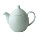フォーライフ ティーポット 陶器 414ml 2杯用 茶こし付き 電子レンジ・食洗機対応 ミンティアクア 青 デュー ティーポット 598Maq