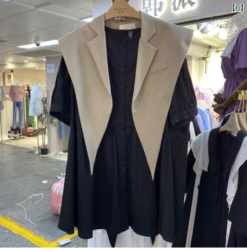 付け襟 レディース ショール 装飾 コットン 春夏 秋冬 かわいい 取り外し ベスト フェイク ビッグカラー 韓国 三角 ルーズ チョッキ 黒 カーキ