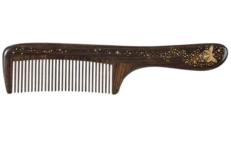 櫛 木製 くし コーム ヘアケア 母の日 プレゼント 女性 頭皮 マッサージ ブラッシング シンプル さらさら ツヤ 男女兼用 持ち運び長さ：15cm（両端を含む）-20cm（両端を含む）