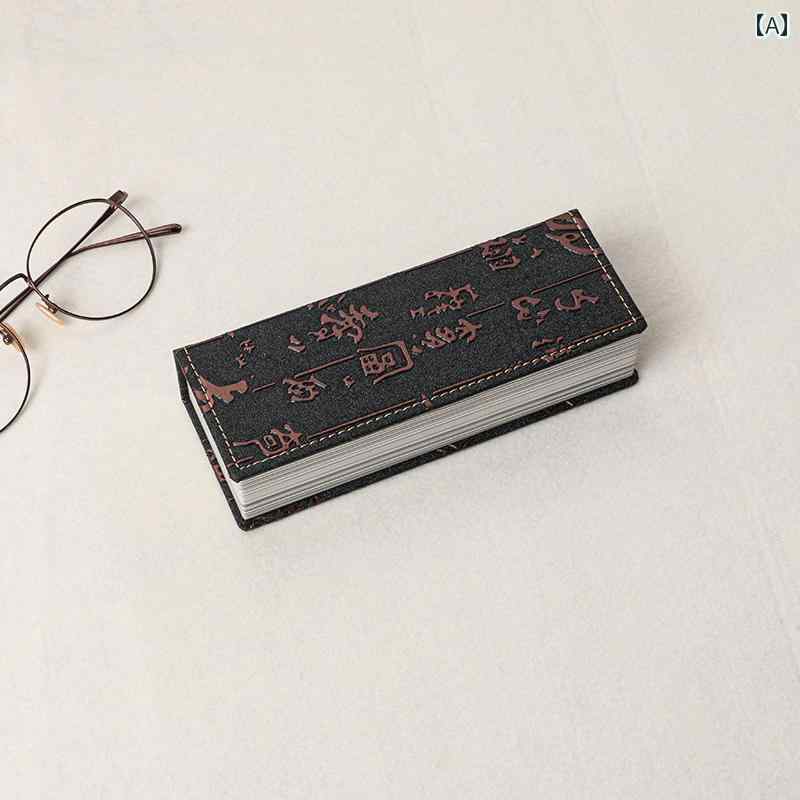 メガネケース おしゃれ 眼鏡 メンズ レディース ブロンズ シルバー 文字 PU 革 レザー 小物入れ 収納 保護 耐久性 防塵 レトロ オフィス 普段使い