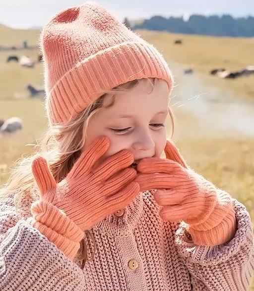ニット帽 キッズ 男の子 女の子 秋冬 あったか 防寒 防風 柔らかい 伸縮性 手袋 セット 単品 ウール アウトドア 雪遊び カジュアル グラデーション 黄色 ピンク 紫