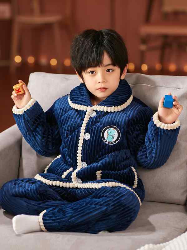 楽天フロントップ楽天市場店キッズ パジャマ 男の子 子供 フランネル 女の子 起毛 厚手 ジュニア 部屋着 モコモコ やわらか キルティング クマ 恐竜 黄色 緑 ピンク