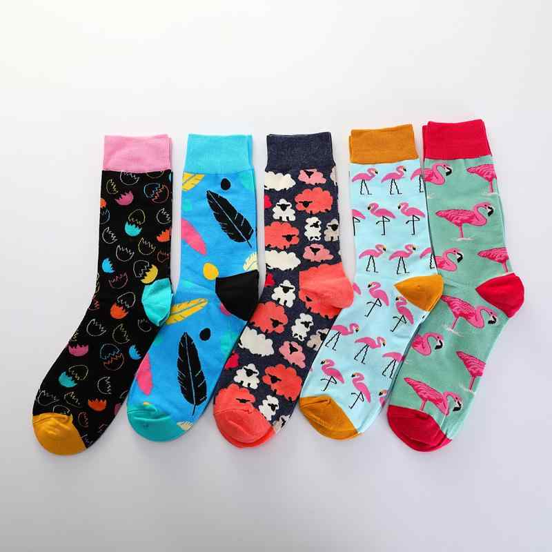 おもしろ 靴下 レディース イベント 総柄 派手 おもしろ 個性的 綿 韓国 オールシーズン ストリート フリーサイズ イチゴ パイナップル バナナ