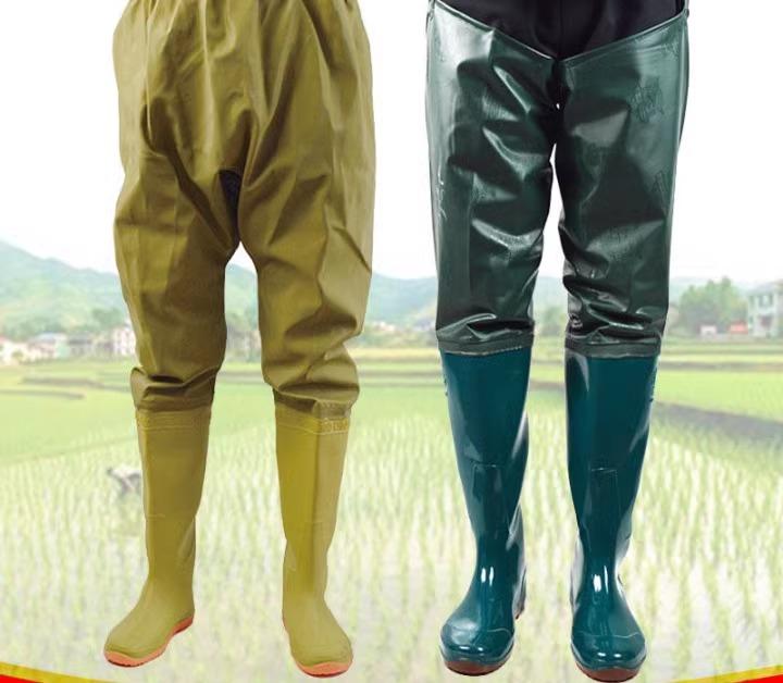ウェーダー 渓流 釣り シーバス ラジアル 防水 大きいサイズ メンズ レディース フィッシング パンツ ヒップ レイン ロング 膝上 ブーツ 胴長靴 シューズ PVC 厚手 滑り止め 田植え 農作業 漁業 清掃 土木 災害 アーミーグリーン ベージュ
