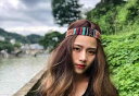 ヒッピー バンダナ エスニック アジアン ヘアバンド メンズ レディース おしゃれ 民族風 レトロ コットン 髪飾り ターバン 柄 アクセサリー 紫 黒 青