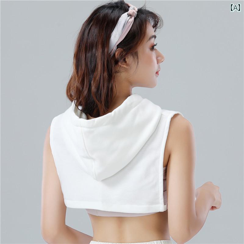 付け襟 おしゃれ レディース 秋冬 春 パーカー フード付き 重ね着風 レイヤード 着ぶくれしない 厚手 カジュアル 無地 レース ストライプ 黒 白 赤