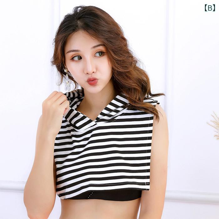 付け襟 おしゃれ レディース 秋冬 春 パーカー フード付き 重ね着風 レイヤード 着ぶくれしない 厚手 カジュアル 無地 レース ストライプ 黒 白 赤