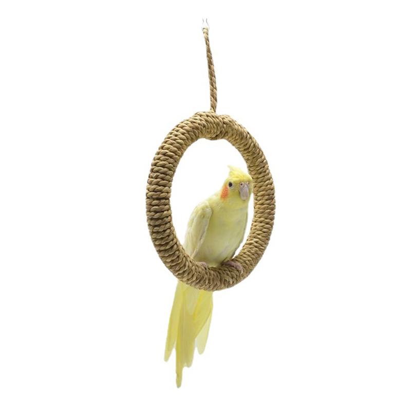 鳥用品 おもちゃ ペット 遊び 噛む 玩具 運動不足 ストレス解消 オウム インコ ブランコ スイング リン..