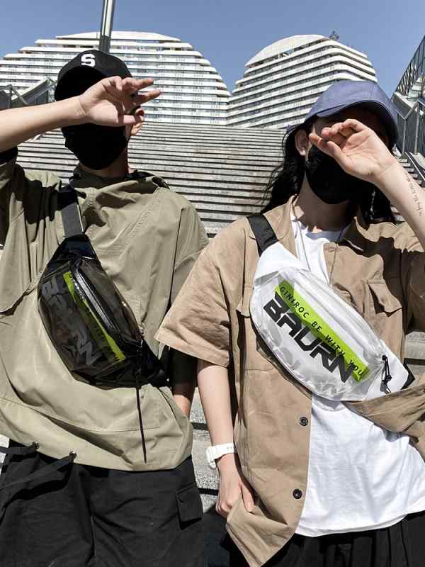 ボディバッグ メンズ かっこいい ワンショルダー 肩掛け 斜めがけ 海外旅行 スポーツ アウトドア メッセンジャー スリング ウェストポーチ カジュアル PVC 隠しポケット 軽量 大容量 レジャー 自転車 ブラック ホワイト 透明