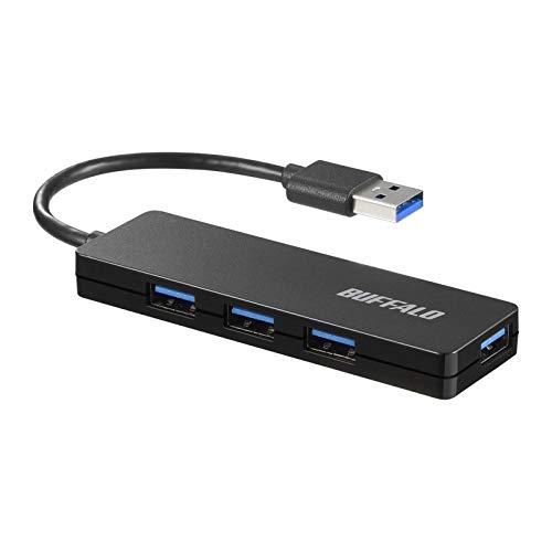 バッファロー (BUFFALO) USB3.0 4ポート バスパワーハブ ブラック BSH4U120U3BK