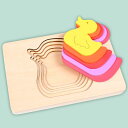 知育 パズル 多層 シンプル 無地 ピンク 青 緑 クジラ ふくろう くま 木製 幼児 玩具 卓上 ゲーム おもちゃ 早期教育 男の子 女の子 ジグソー 厚め 子供 保育園 家 遊び 親子