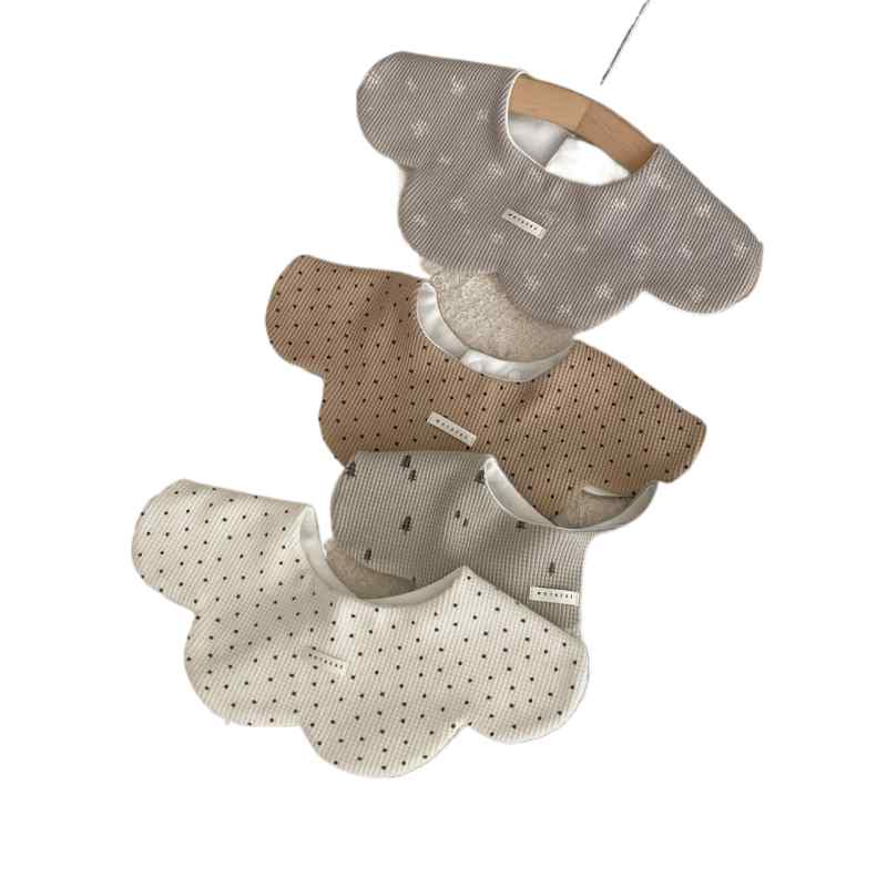 ベビー スタイ 男の子 女の子 赤ちゃん 綿 布 よだれかけ 韓国 ワッフル 厚手 吸収性 柔らかい 肌に優..