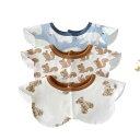 ベビー スタイ 男の子 女の子 赤ちゃん 新生児 綿 布 韓国 よだれかけ ビブ 柔らかい 防水 360度 ギフト 出産祝い 保育園 かわいい くま リス うさぎ