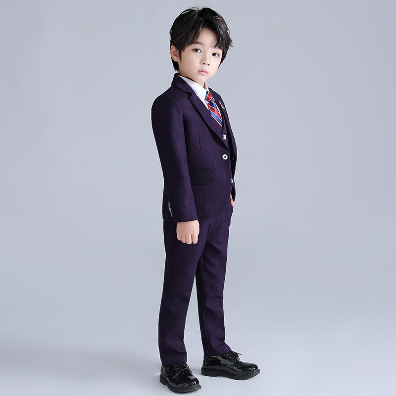 男の子 子供スーツ フォーマル キッズ 礼服 卒業 入学式 七五三 冬 チェック ベスト 長ズボン 